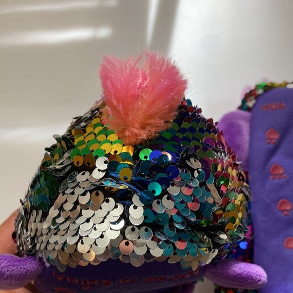 Build-A- Bear Panda flip sequins slippers size M (13/1) shoe size, multicolor. - Picture 5 of 7